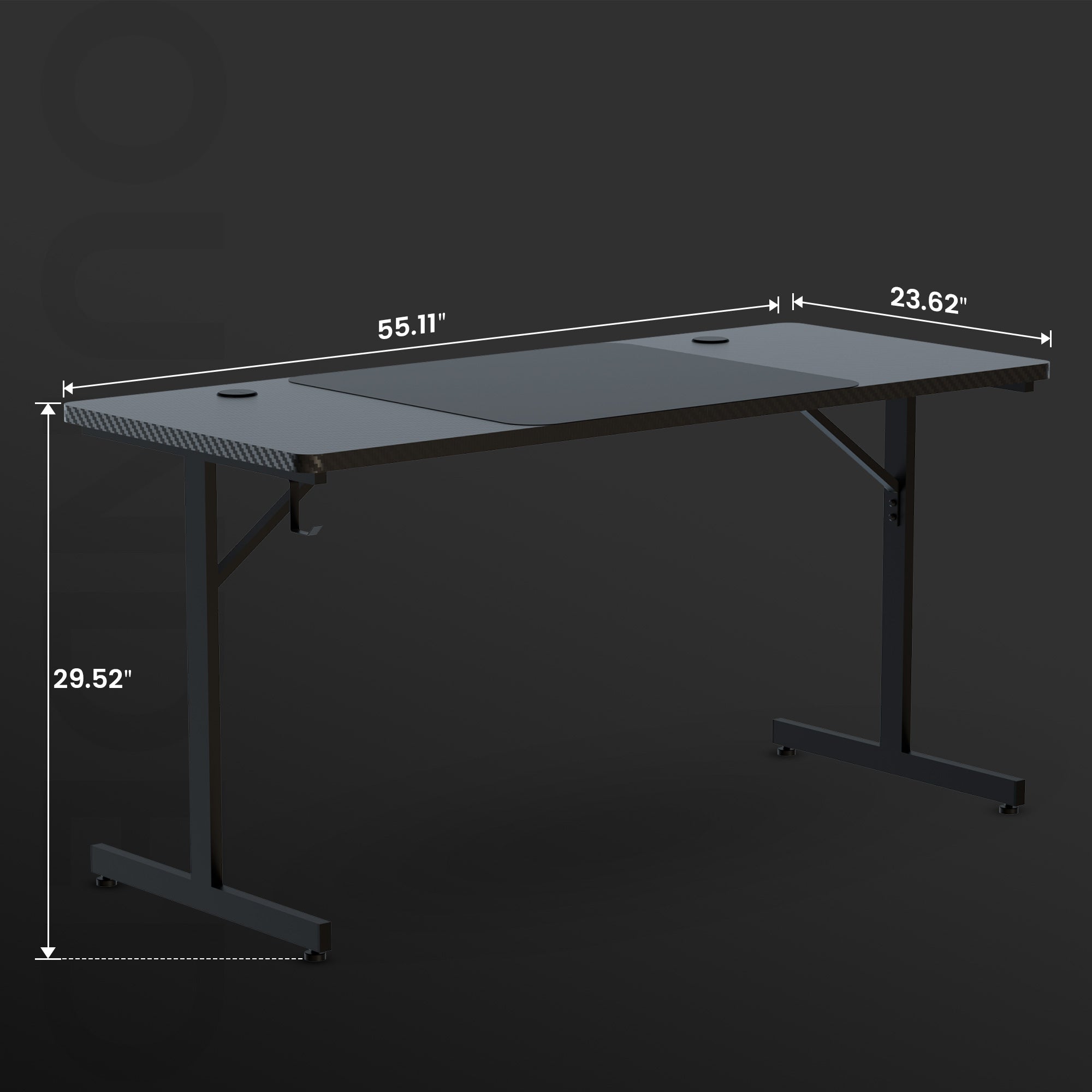 GTRACING T-Shaped Gaming Desk WMT TB200