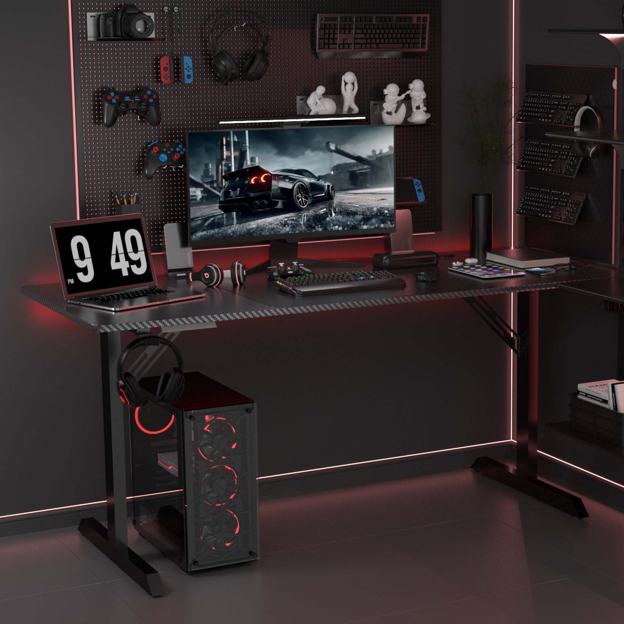 GTRACING T-Shaped Gaming Desk WMT TB200